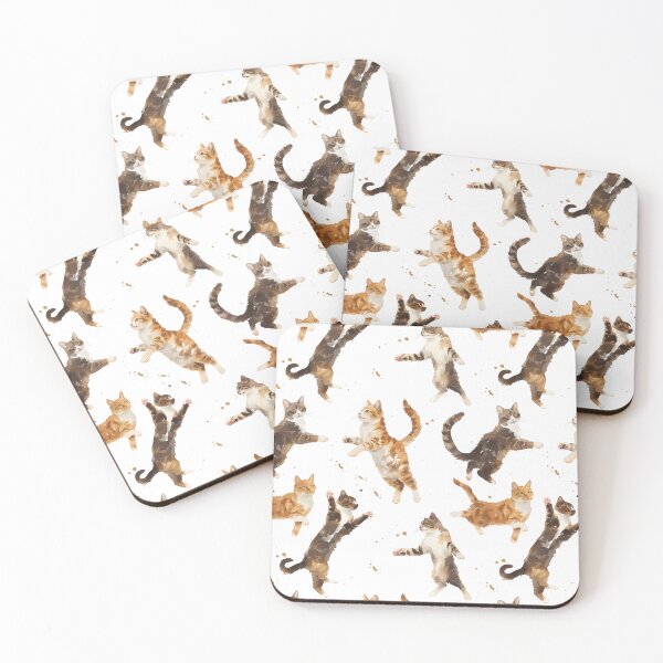 Item preview, Dancing Cats on White  designed and sold by KSimpson838.