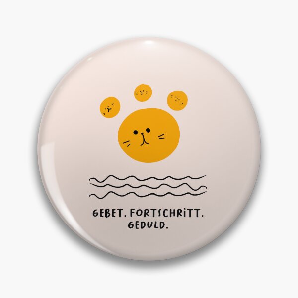 Item preview, Gebet. Fortschritt. Geduld. | Cute Cartoon Faces Collection designed and sold by RM-Journey.
