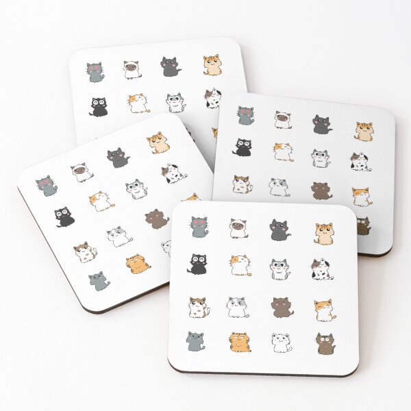 Item preview, Cute Kawaii Cat Stickers designed and sold by GlowinUp Shop.