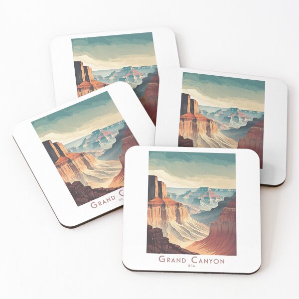 Item preview, Vintage Grand Canyon Travel Poster - Minimalist Retro Travel Art designed and sold by pod24.