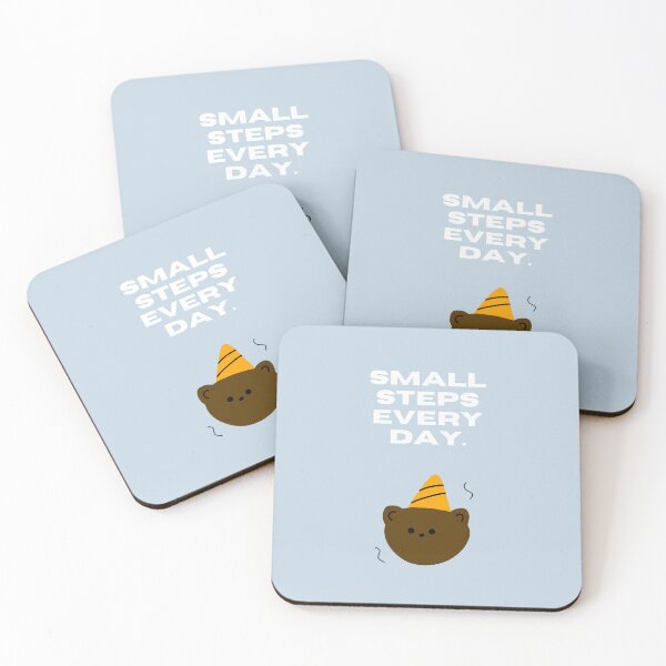 Item preview, SMALL STEPS EVERY DAY | Bear Party Illustration designed and sold by RM-Journey.