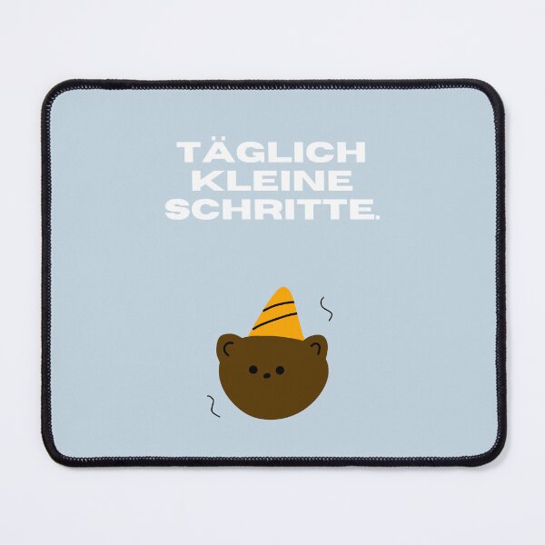 Item preview, Kleine Schritte jeden Tag | Bear Party Illustration designed and sold by RM-Journey.