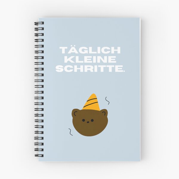 Item preview, Kleine Schritte jeden Tag | Bear Party Illustration designed and sold by RM-Journey.
