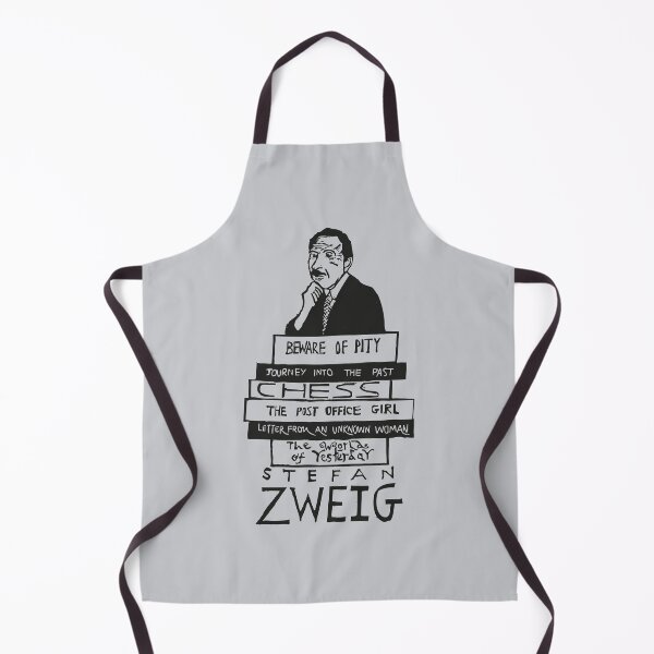 Item preview, Stefan Zweig Portrait with Book Stack Linocut designed and sold by louweasely.