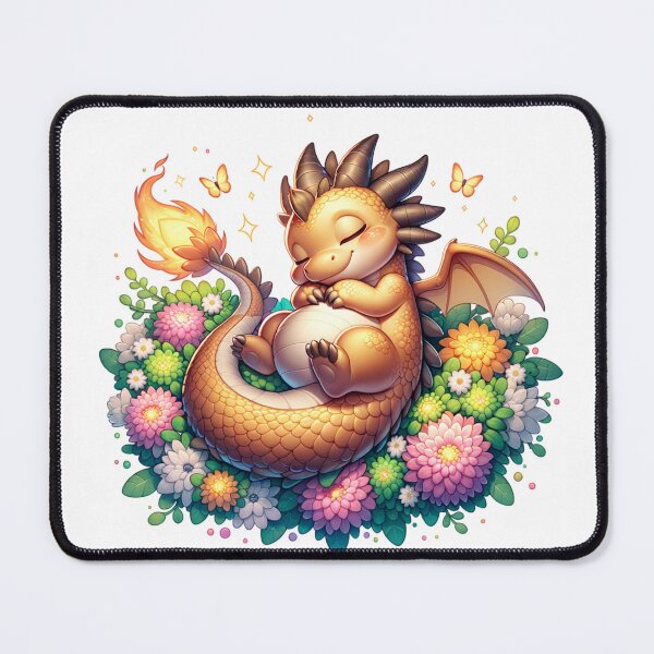Item preview, Serenity Amidst Petals: A Dragon's Nap designed and sold by 0penvimark.
