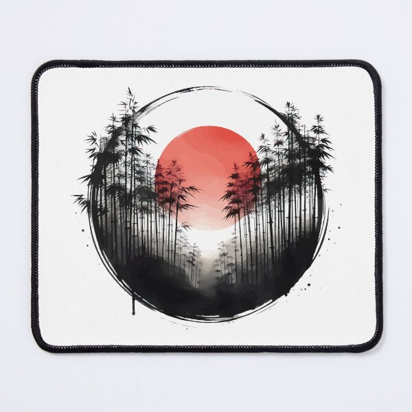 Item preview, Bamboo Forest Sumie Enso Circle designed and sold by TomFrontierArt.