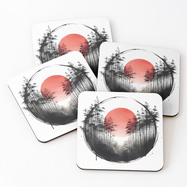 Item preview, Bamboo Forest Sumie Enso Circle designed and sold by TomFrontierArt.