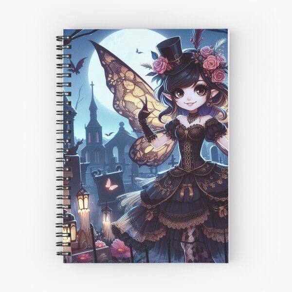 Item preview, a cute gothic fairy celebrating day of the dead 17 designed and sold by NightmareDream.
