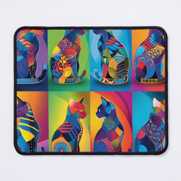 Item preview, Neon Psychedelic Cat Portrait designed and sold by NDaZone.