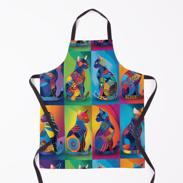 Item preview, Neon Psychedelic Cat Portrait designed and sold by NDaZone.