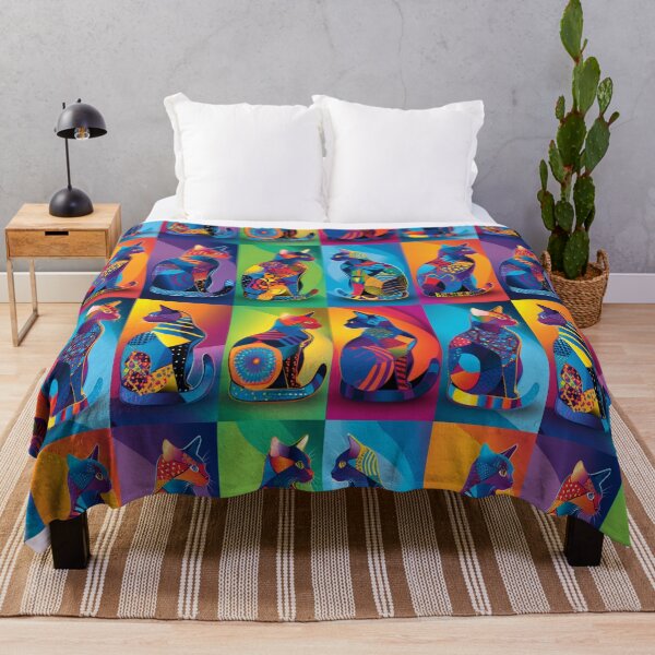Item preview, Neon Psychedelic Cat Portrait designed and sold by NDaZone.