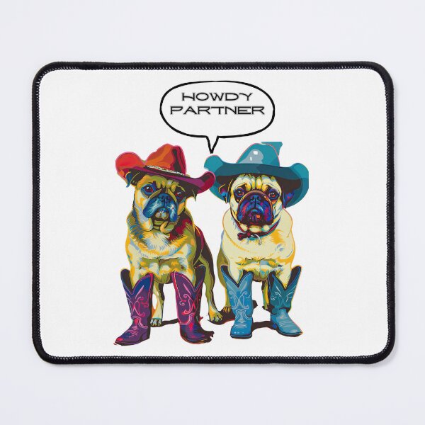 Item preview, Pugs of the Old West: Yeehaw designed and sold by NinaHeels.