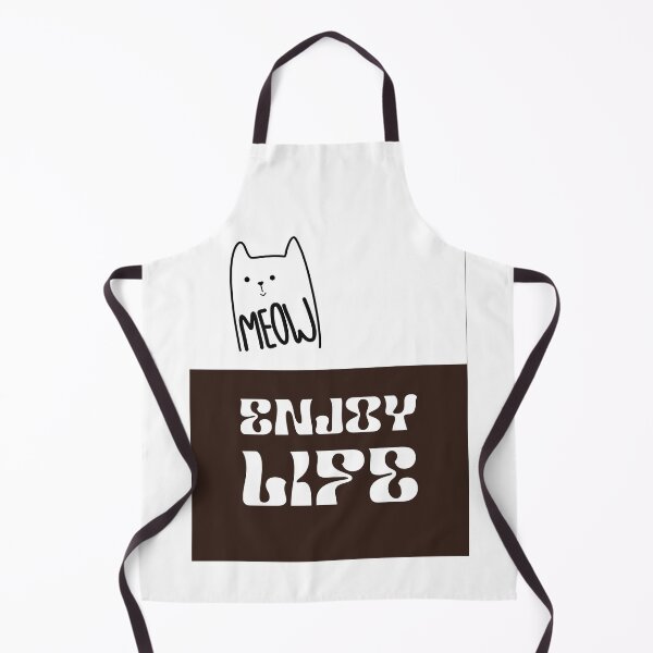 Item preview, Enjoy life | Black Line Cat Illustration designed and sold by RM-Journey.