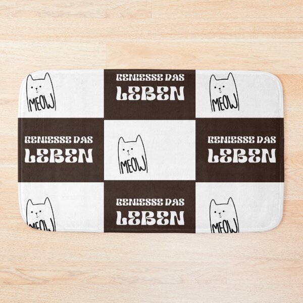 Item preview, Genieße das Leben | Black Line Cat Illustration designed and sold by RM-Journey.