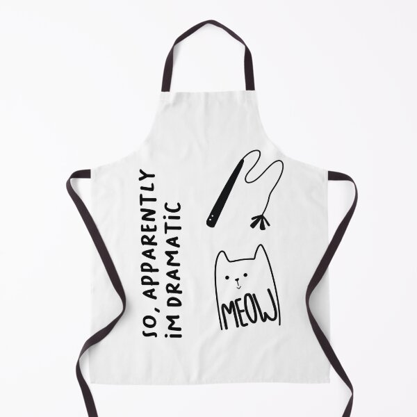 Item preview, so, apparently im dramatic | Black Line Cat Illustration designed and sold by RM-Journey.