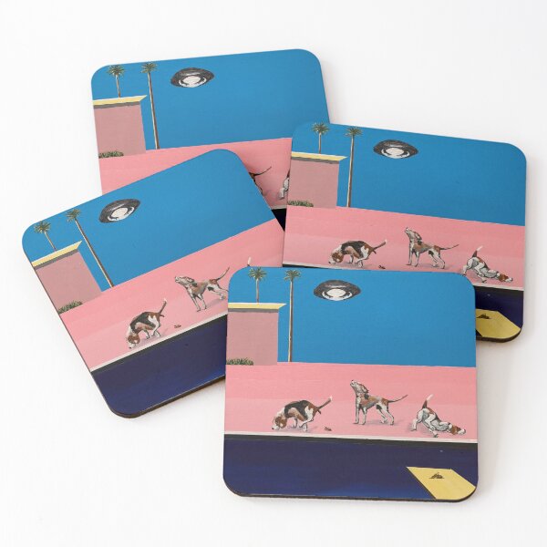 Item preview, Three Beagles with UFO at the Pool designed and sold by Darren Campo.