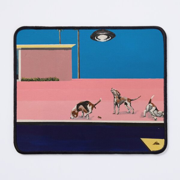 Item preview, Three Beagles with UFO at the Pool designed and sold by Darren Campo.