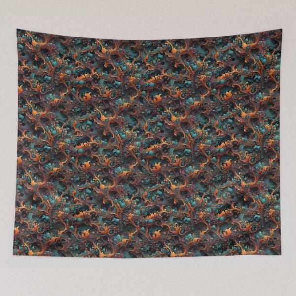 Item preview, Blue and Orange Pattern designed and sold by BrittSombroek.