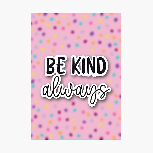 Item preview, Be Kind Always designed and sold by Simon and Katy Spirographics.