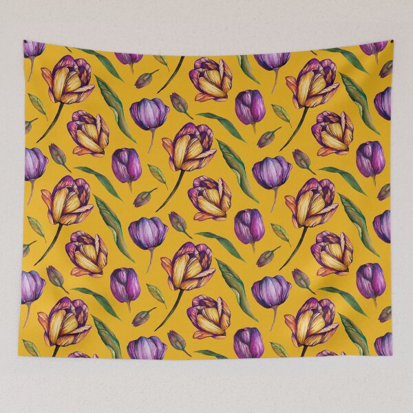 Item preview, Vibrant Tulip Dreams designed and sold by papierquarell.