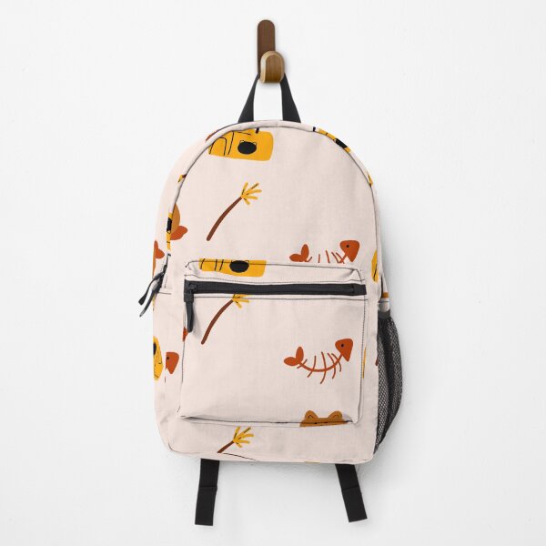 Item preview, Cheerful Pet: Cartoon Cat, Fishbone, Carrier Backpack, and Treats designed and sold by RM-Journey.