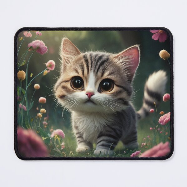 Item preview, a cute and adorable cat with large eyes designed and sold by PrintableByZaah.