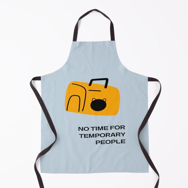 Item preview, No time for temporary people | Cat Carrier Backpack Illustration designed and sold by RM-Journey.