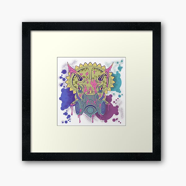 Tricera-paint Framed Art Print