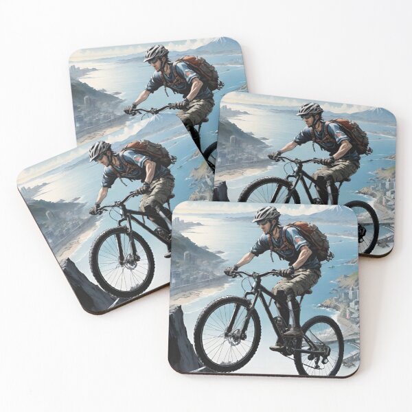 Item preview, Mountain Biker Among the Gods designed and sold by GrizzlyCollective.