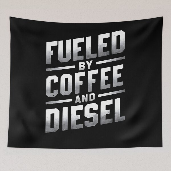 Item preview, Fueled By Coffee And Diesel.Trucker Birthday designed and sold by DomTeesHaven.