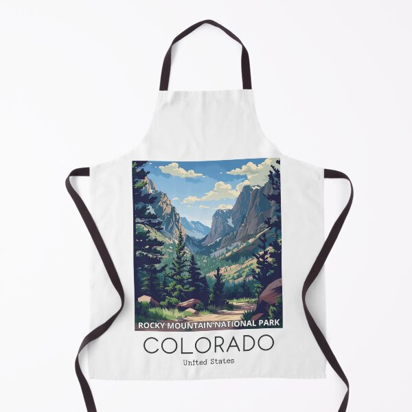 Item preview, A Vintage Travel Illustration of the Rocky Mountain National Park - Colorado - US designed and sold by GoodOldVintage.