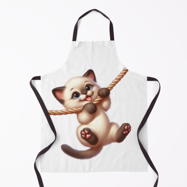 Item preview, Siamese Cat Hangging on a Rope designed and sold by Truiskatain.