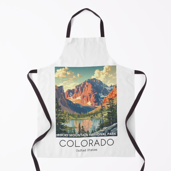 Item preview, A Vintage Travel Illustration of the Rocky Mountain National Park - Colorado - US designed and sold by GoodOldVintage.