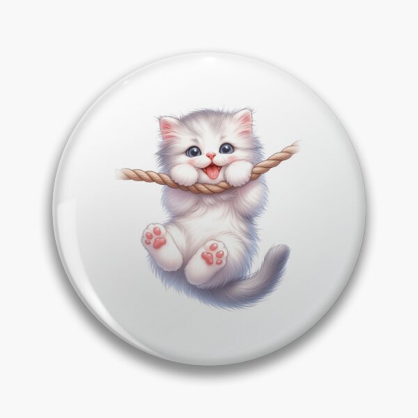 Item preview, Turkish Van Cat Playing on a Rope designed and sold by Truiskatain.