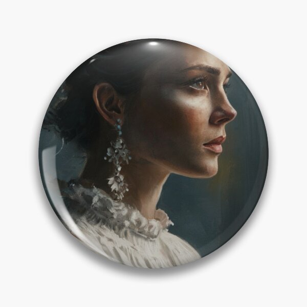 Item preview, Famous Paintings of Women | Moody Cinematic French Woman Portrait Parisian Muse- Oil Painting…Art By Carraann designed and sold by CARRAANN.