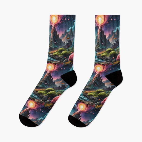 Item preview, Surreal Fantasy Mountainscape designed and sold by NerdscapeDC.