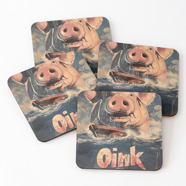 Item preview, Oink: The Revenge (Jaws parody) designed and sold by Brendon987.