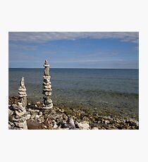 Stacked Stones Photographic Print