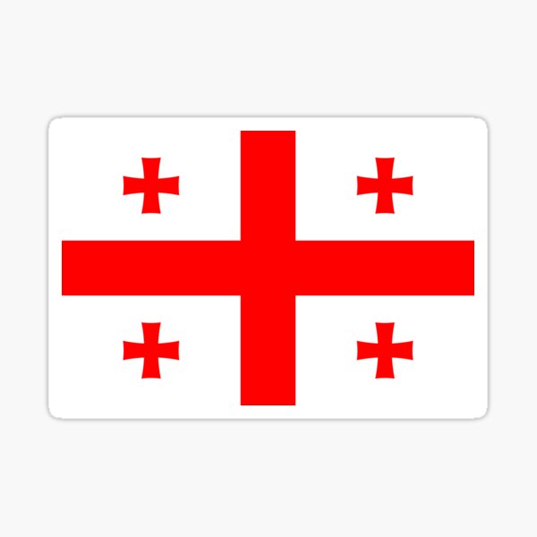 Item preview, Georgian flag designed and sold by NachtProduction.
