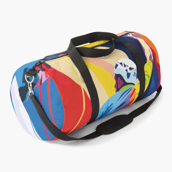 Item preview, Climber tackling challenging route bold colours Active Outdoors Inspired Art designed and sold by CDC40.