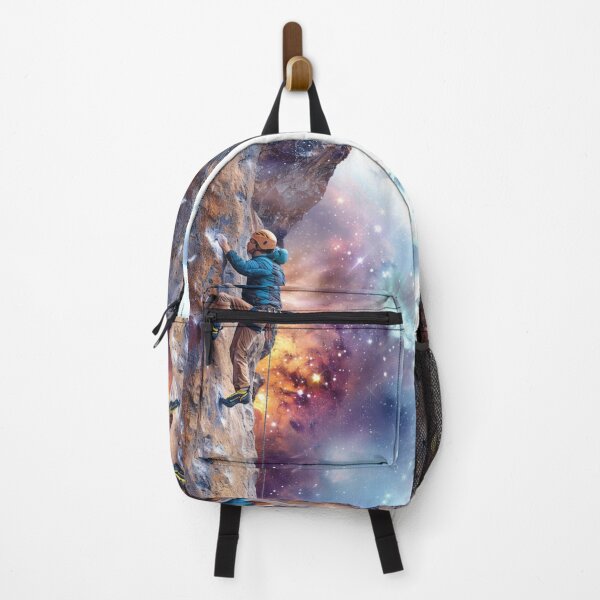 Item preview, Climber tackling challenging route cosmic sky Active Outdoors Inspired Art designed and sold by CDC40.