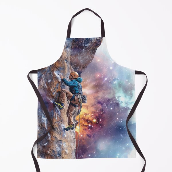 Item preview, Climber tackling challenging route cosmic sky Active Outdoors Inspired Art designed and sold by CDC40.