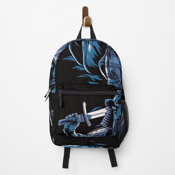 Item preview, Samurai Warrior in Blue - Artistic Japanese Warrior T-Shirt designed and sold by HOMEDESIGNPRINT.