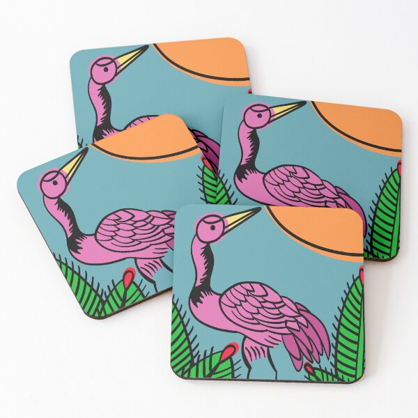 Item preview, Hanafuda Pine and Crane:Summer ver（松にﾌﾗﾐﾝｺﾞ） designed and sold by Shiki-jp-br.
