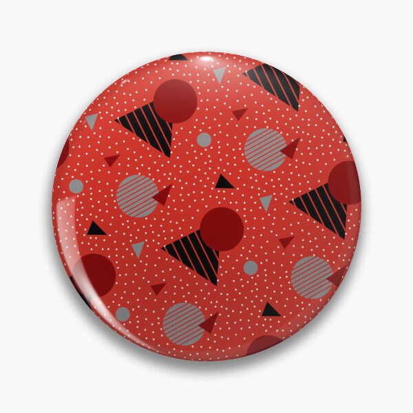 Item preview, Red Multicolor Memphis Style Seamless Geometric Party Pattern designed and sold by Alchemy-A-La-G.
