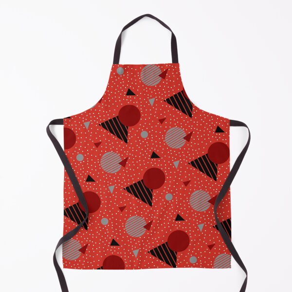 Item preview, Red Multicolor Memphis Style Seamless Geometric Party Pattern designed and sold by Alchemy-A-La-G.
