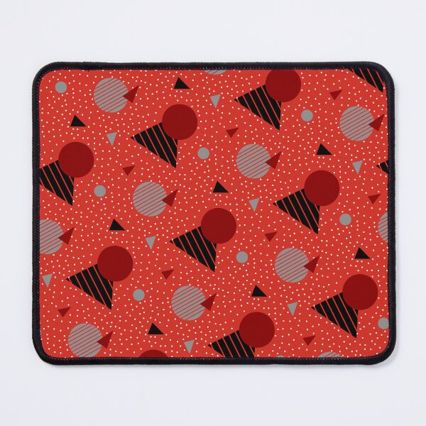 Item preview, Red Multicolor Memphis Style Seamless Geometric Party Pattern designed and sold by Alchemy-A-La-G.