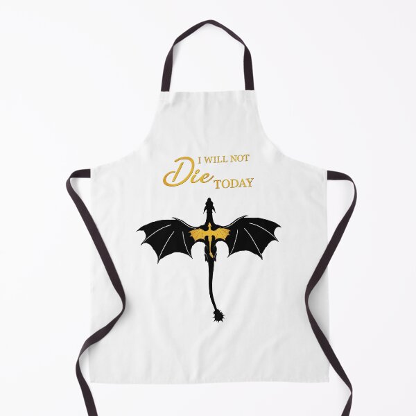 Item preview, I Will Not Die Today - Fourth Wing, Tairn and Andarna, gold designed and sold by Nici03.