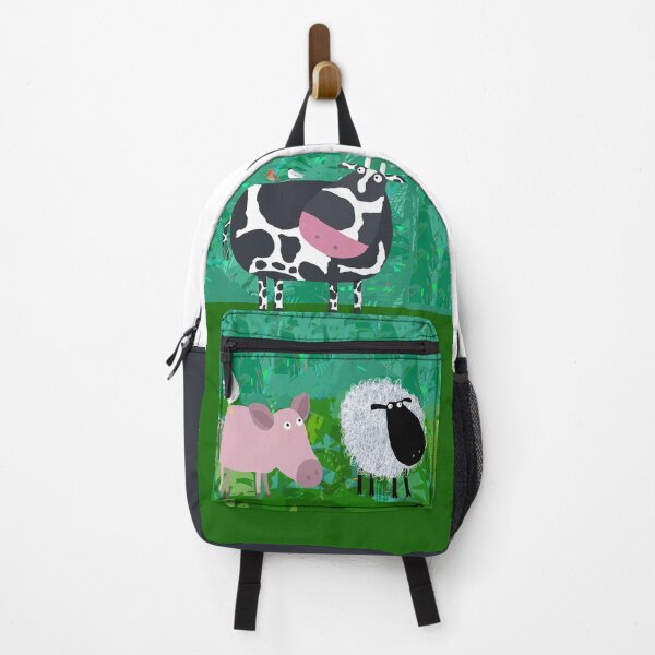 Item preview, Funny Farm Animals in the Green Foliage by Artist Carla Daly designed and sold by Carla Daly.