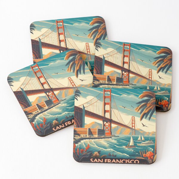 Item preview, San Francisco Vintage Travel Poster designed and sold by Rue Design Company.